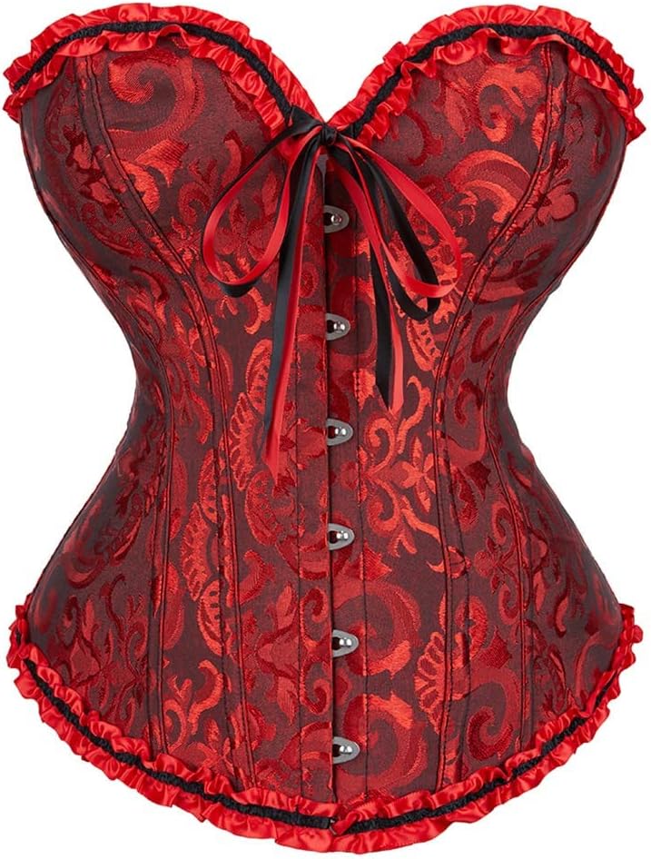 SZIVYSHI 14-Bone Overbust Corset Top