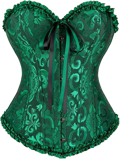 SZIVYSHI 14-Bone Overbust Corset Top