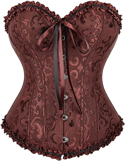 SZIVYSHI 14-Bone Overbust Corset Top