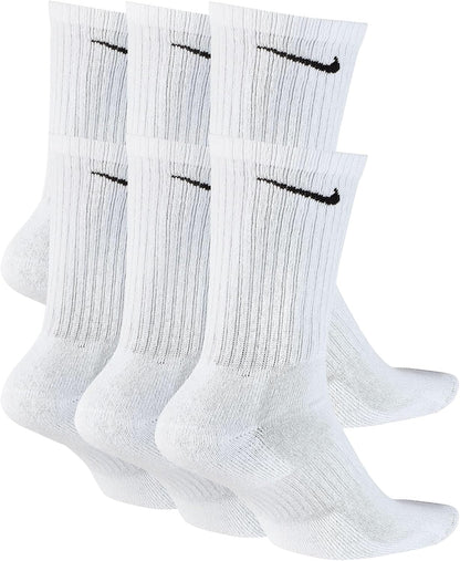 Nike Adult Everyday Cushioned Training Crew Socks (6-Packs) | Mens & Womens