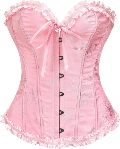 SZIVYSHI 14-Bone Overbust Corset Top