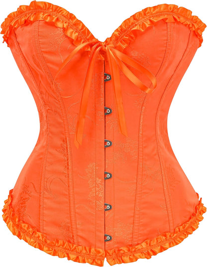 SZIVYSHI 14-Bone Overbust Corset Top