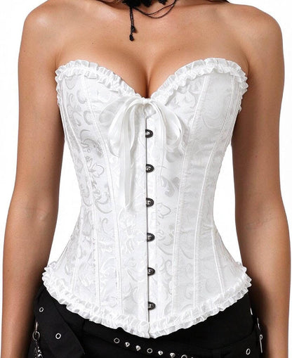 SZIVYSHI 14-Bone Overbust Corset Top