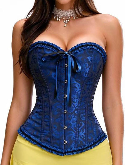 SZIVYSHI 14-Bone Overbust Corset Top