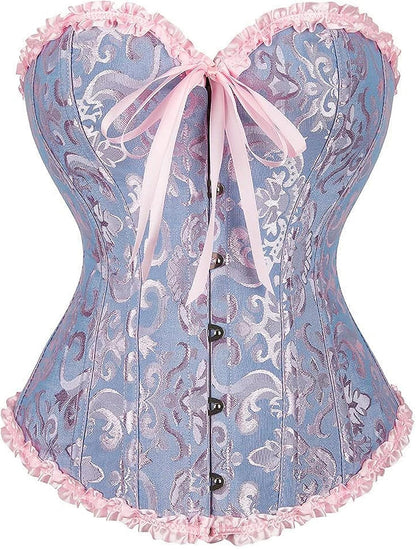 SZIVYSHI 14-Bone Overbust Corset Top