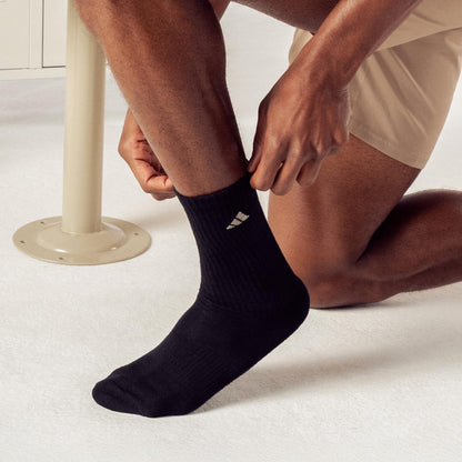 adidas Mens Athletic Crew Socks 6 Pairs Casual - White