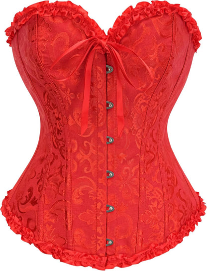 SZIVYSHI 14-Bone Overbust Corset Top